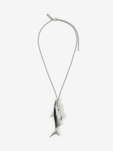 Burberry Shark Pendant Chain-link Necklace