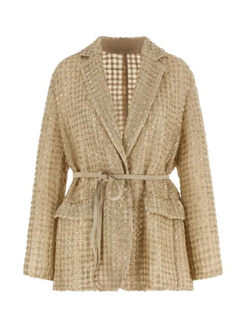 Brunello Cucinelli 'Dazzling Net Embroidery' organza blazer