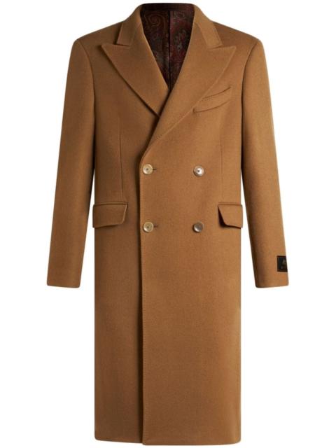 Etro double-breasted cashmere coat
