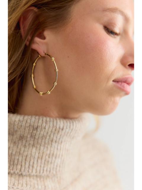 FREE PEOPLE Claire Gold Plated Hoops