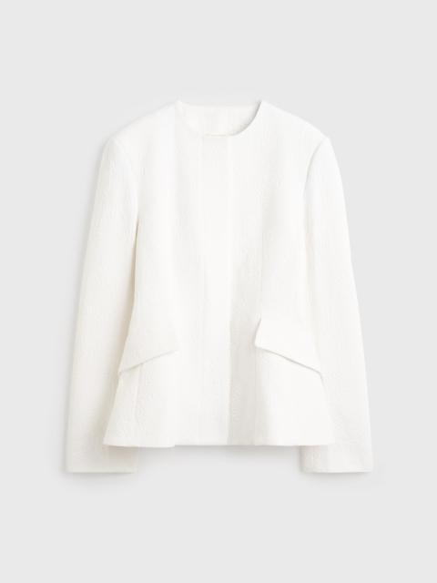 TOTEME Jacquard cotton jacket optic white