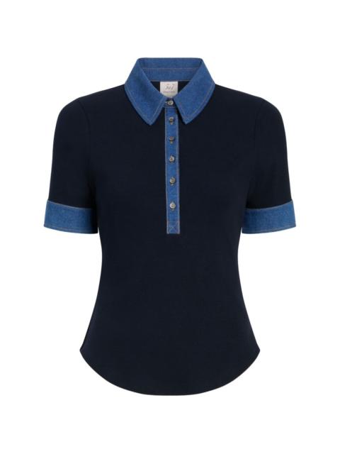 Cinq à Sept Jaden short-sleeve polo top