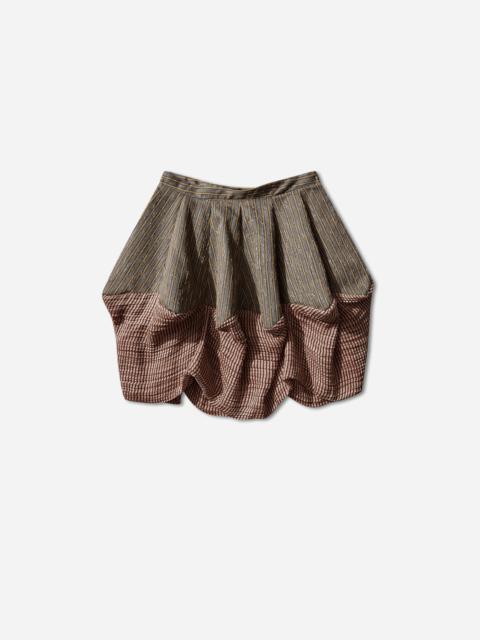 Kiko Kostadinov Women's Evelyn Skirt Charcoal / Sunshine