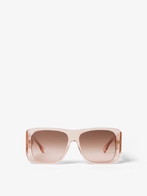FENDI Forever Fendi Transparent pink acetate sunglasses