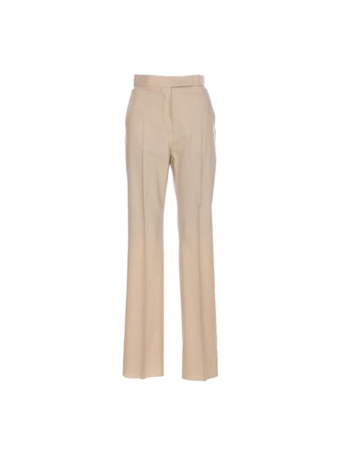 パンツ Max Mara TURBIGO WOOL, MOHAIR AND SILK PANTS Straight-cut wool, mohair and silk trousers, hazelnut brown
