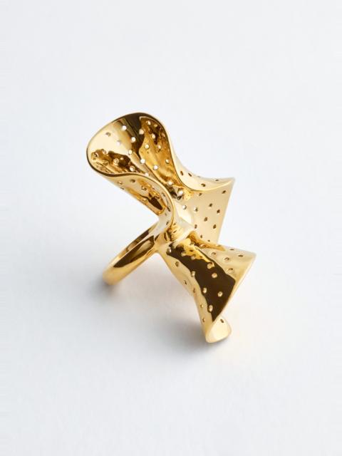 & Other Stories Sculptural Brass Ring