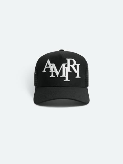 AMIRI AMIRI STAGGERED LOGO TRUCKER