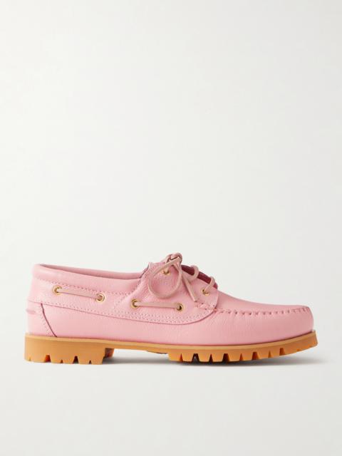 VINNY’s Aztec Full-Grain Leather Boat Shoes