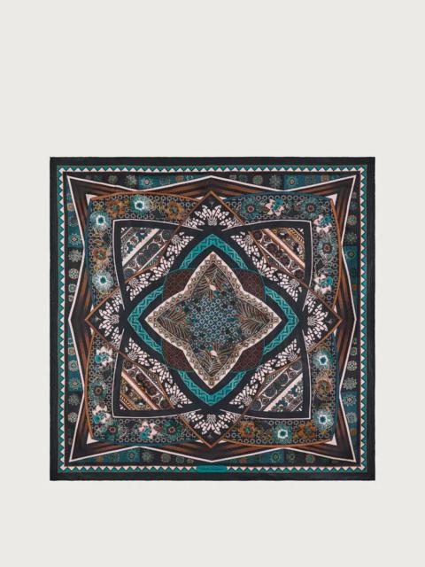 FERRAGAMO NIRVANA PRINT SILK FOULARD