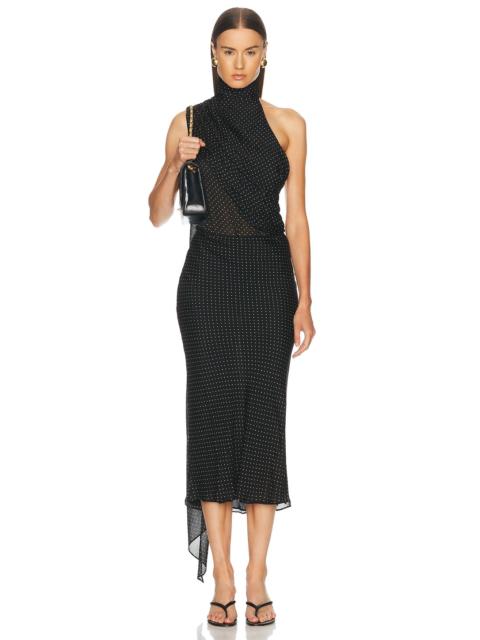 THE ANDAMANE New Vanisha Draped Bodysuit