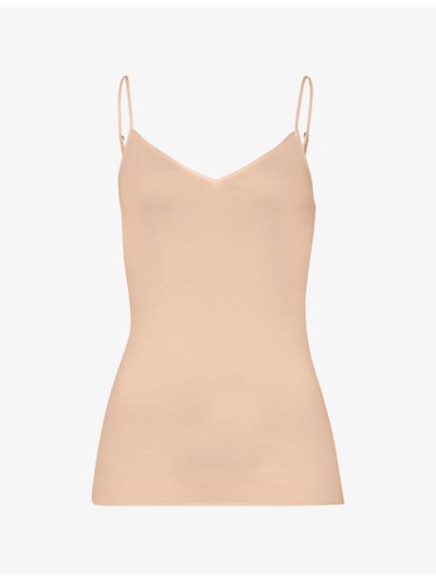 HANRO Seamless cotton-jersey cami top
