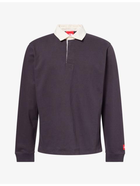 The North Face Red Box Rugby Long-Sleeve Cotton-Stretch Shirt