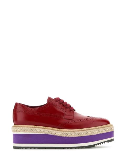 Prada Prada Allacciate Flat — Red