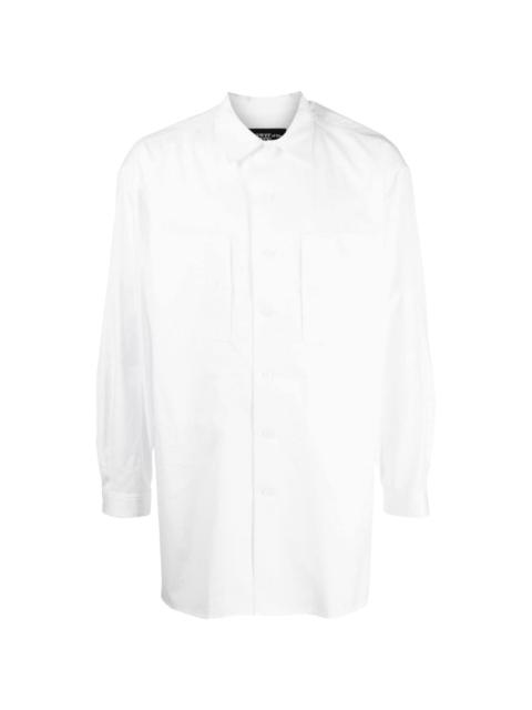 Yohji Yamamoto O-Chain spread-collar shirt