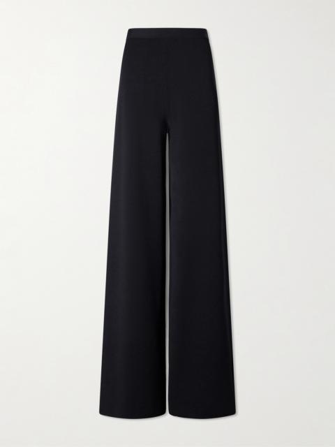Ralph Lauren Stretch-jersey Mid-rise Wide-leg Trousers