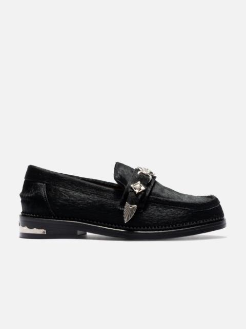 TOGA PULLA HBX EXCLUSIVE BLACK PONY LOAFER