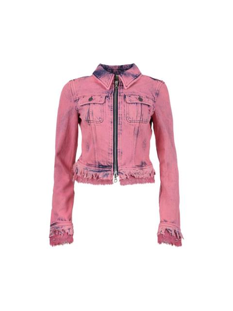 Diesel Diesel 'Rose' Slim Denim Jacket (Pink)