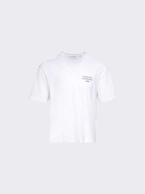 Acne Studios Logo Short Sleeve Tee Off White