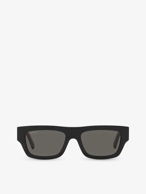 GC002051 GG1301S rectangle-frame acetate sunglasses