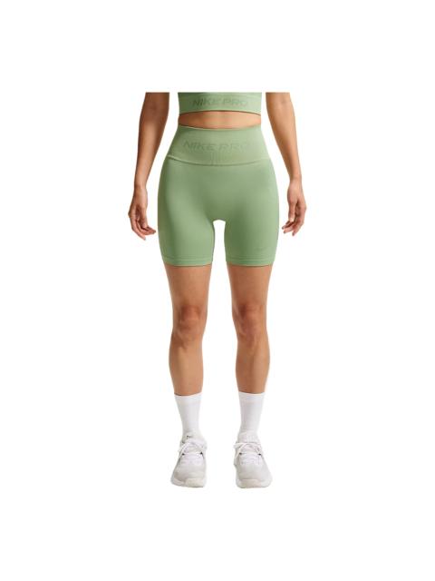 Nike (WMNS) Nike Pro Seamless Dri-Fit High-Waisted 5" Cycling Shorts 'Steam' IF1211-006