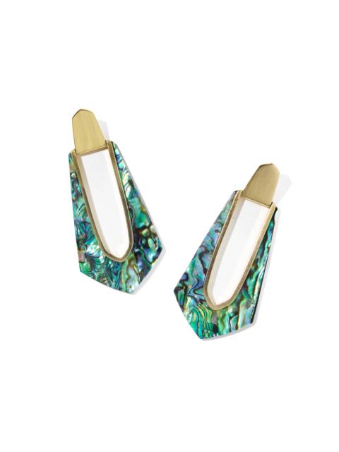 KENDRA SCOTT Kiernan Vintage Gold Statement Earrings
