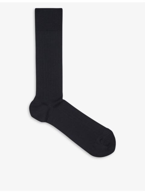 REISS Fela ribbed stretch-cotton socks