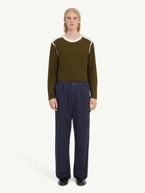 MM6 Maison Margiela Overdyed gabardine wide-leg trousers