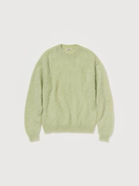 AURALEE BRUSHED SUPER KID MOHAIR KNIT P/O