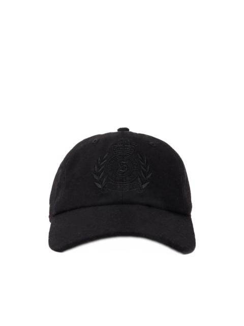 Sporty & Rich NY crest wool embroidered cap