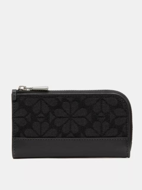 kate spade Devin Spade Flower Jacquard Bifold Wallet