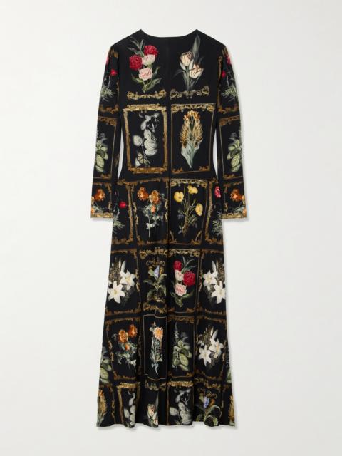 CAMILLA Crystal-embellished Floral-print Stretch-jersey Maxi Dress