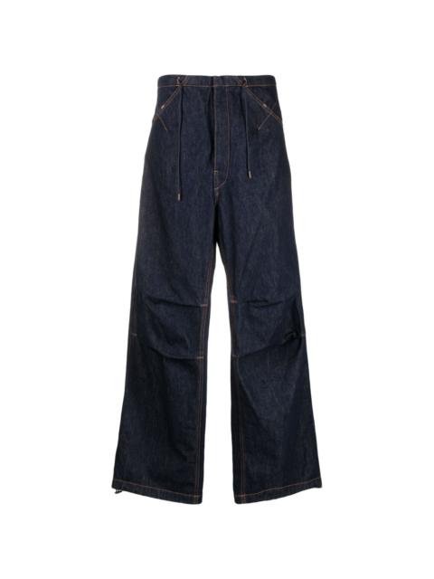 DARKPARK Daisy contrast-stitching wide leg jeans