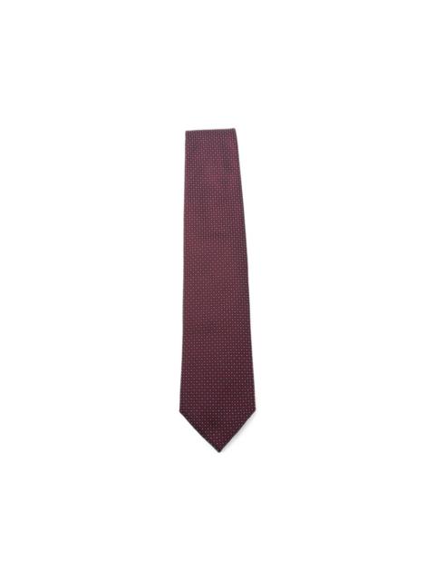 CORNELIANI micro-pattern silk tie