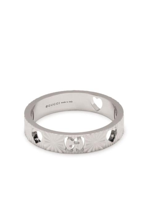 GUCCI 18K white gold Icon Star ring