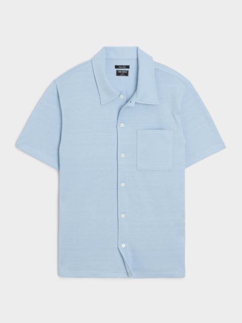 TODD SNYDER Italian Linen-Cotton Knit Shirt