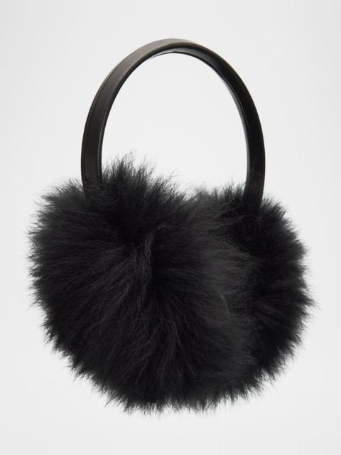 Yves Salomon Lamb Shearling Earmuffs