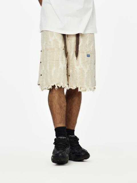 Kapital 12OZ MAGPIE DENIM W-KNEE EASY SHORTS