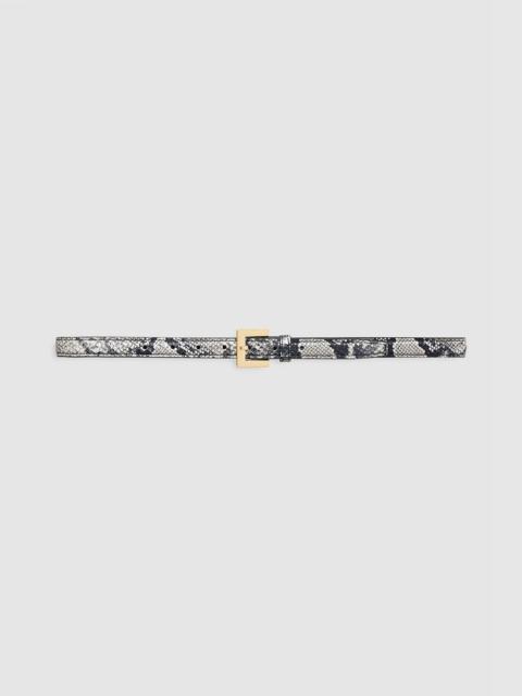ANINE BING Nicola Belt - Black And White Snake
