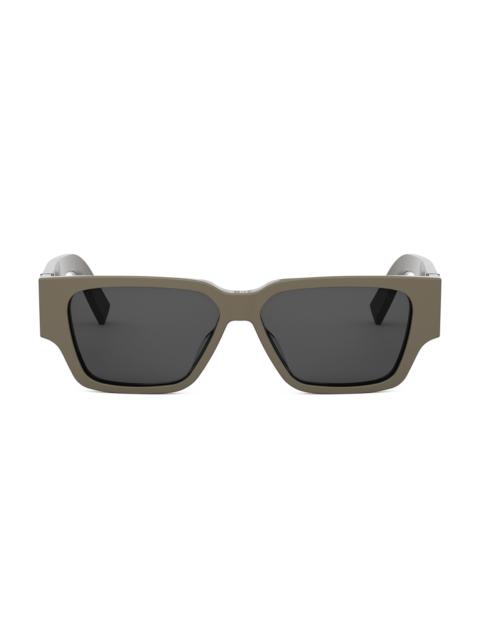 Dior Men's CD Diamond S5I 56MM Geometric Sunglasses - Dark Olive Grey