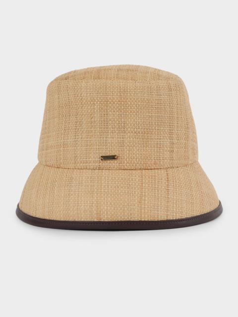 EUGENIA KIM Yuki Packable Raffia Bucket Hat