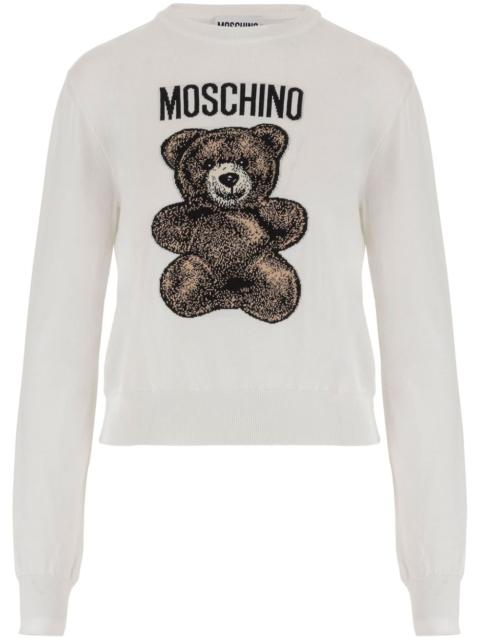 Moschino Teddy Bear-intarsia sweater