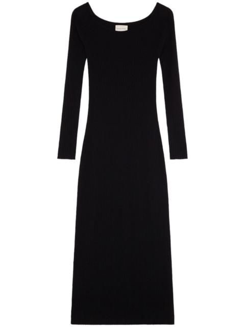 Loulou de Saison wool-cashmere knitted dress