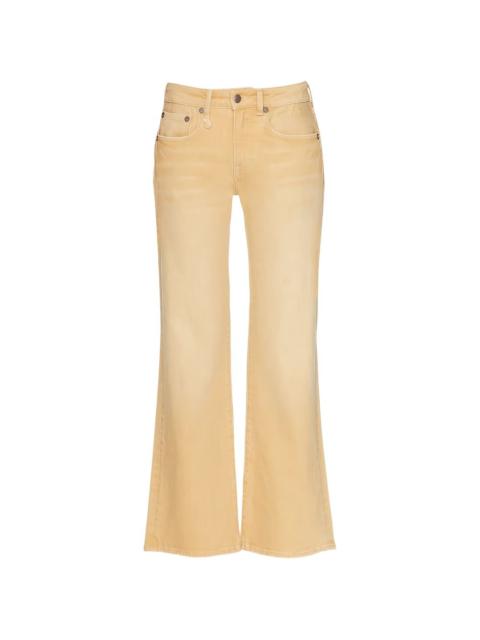 R13 Joan cropped flared jeans
