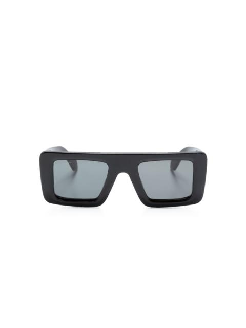 Off-White logo-plaque square-frame sunglasses