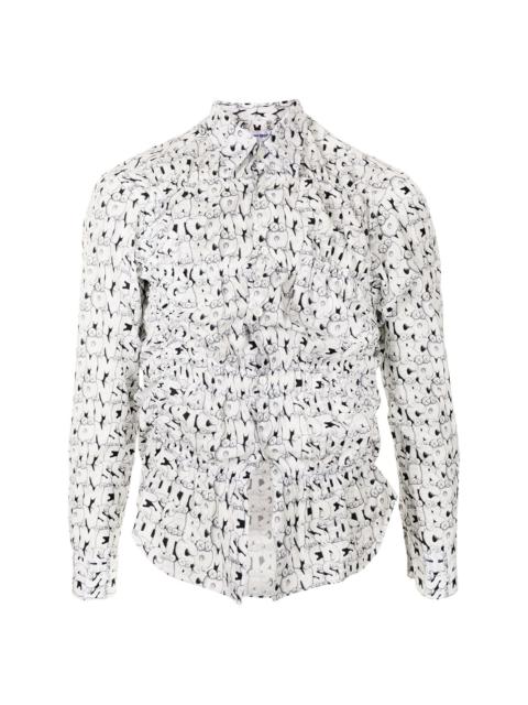 logo-print cotton shirt