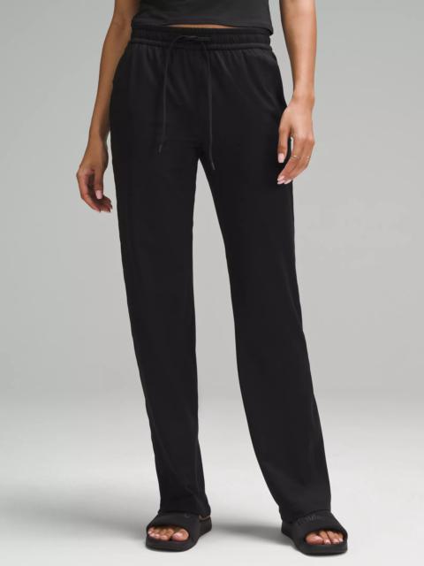 Soft Jersey Straight-Leg Mid-Rise Pant *Regular