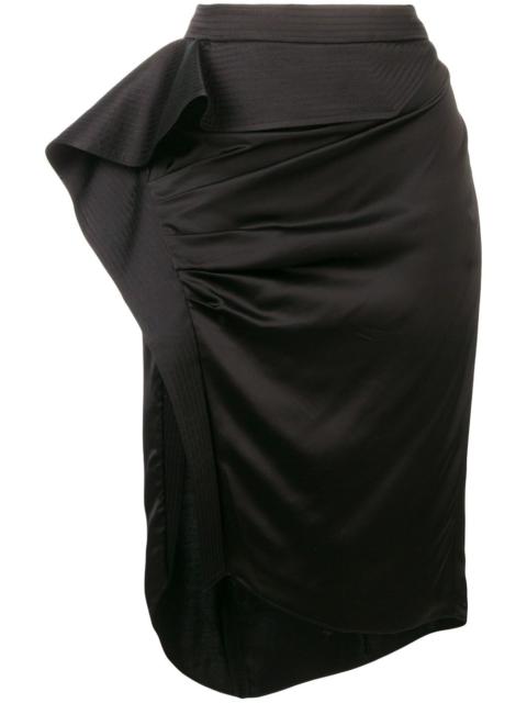 Givenchy asymmetric draped skirt