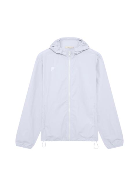 PANGAIA Mens Recycled Nylon Zip Up Jacket - Ice Grey