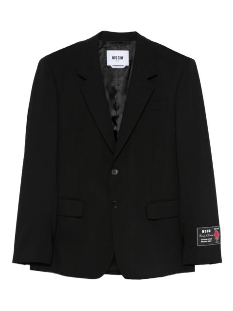 MSGM single-breasted blazer