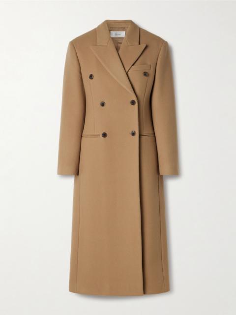 The Row Duras double-breasted wool coat Beige